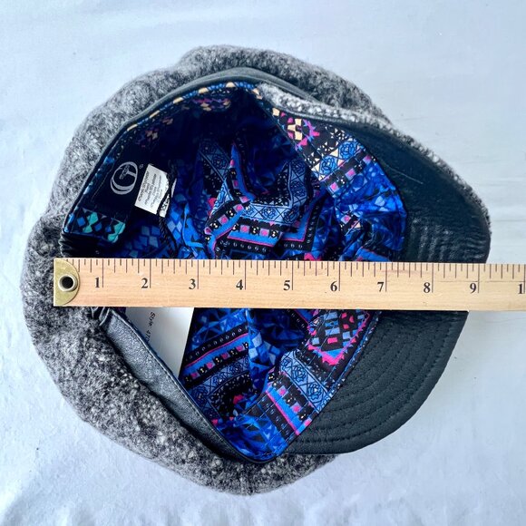 Newsboy Cap Style Hat, by Giovannio New York Salt & Pepper Polyester Blend, New! - Picture 16 of 16